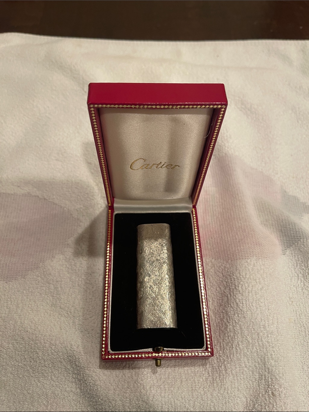 Cartier Silver Lighter In Original Box Collectible
